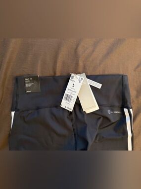 Adidas Aero Tech Black Performance Leggings - Size L - NEW with Tags